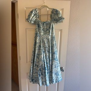FOR LINA ONLY - the porcelain garden party dress size M EUC